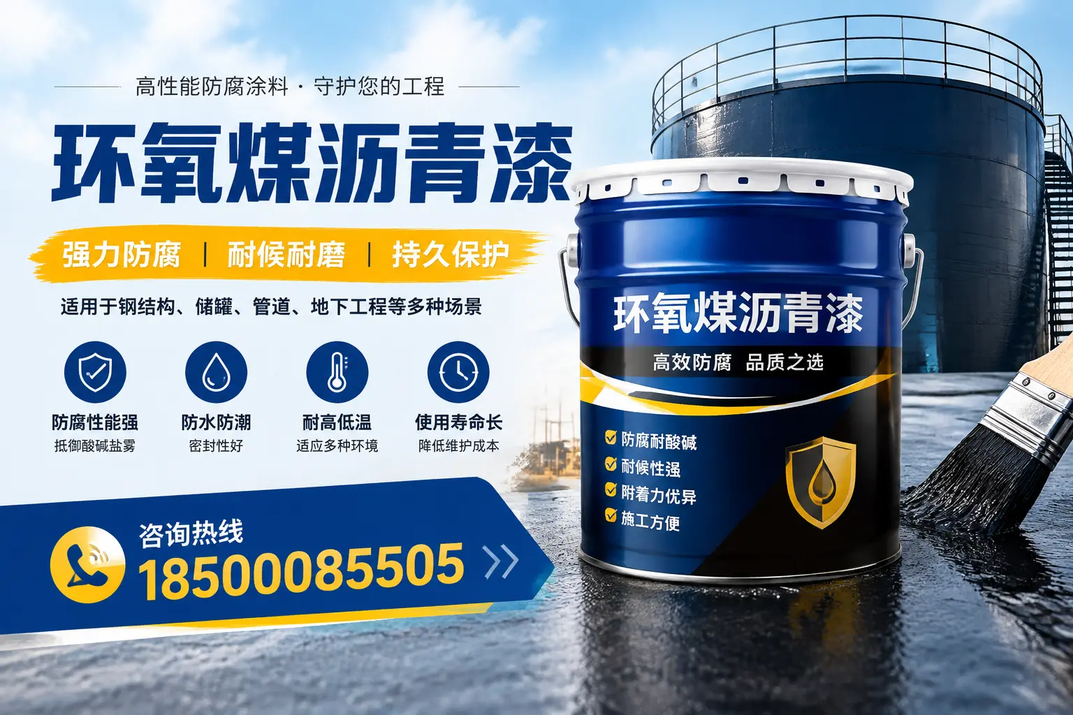环氧煤沥青漆在工业中的应用,乌鲁木齐企业的选择